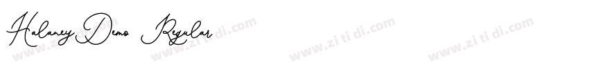HalaneyDemo Regular字体转换 HalaneyDemo Regular字体转换